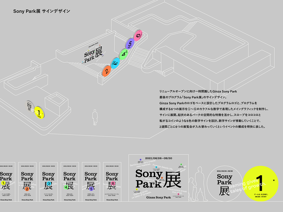 Sony Park展サインデザイン